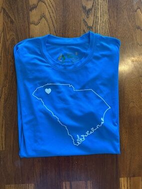 O'Neill Blue Short Sleeve Tee with State Outline
